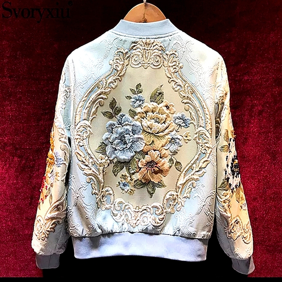 ❤️RESERVED. NWT Stunning Jacket with 3D Hand saw Flowers  Beads. X - Picture 7 of 16